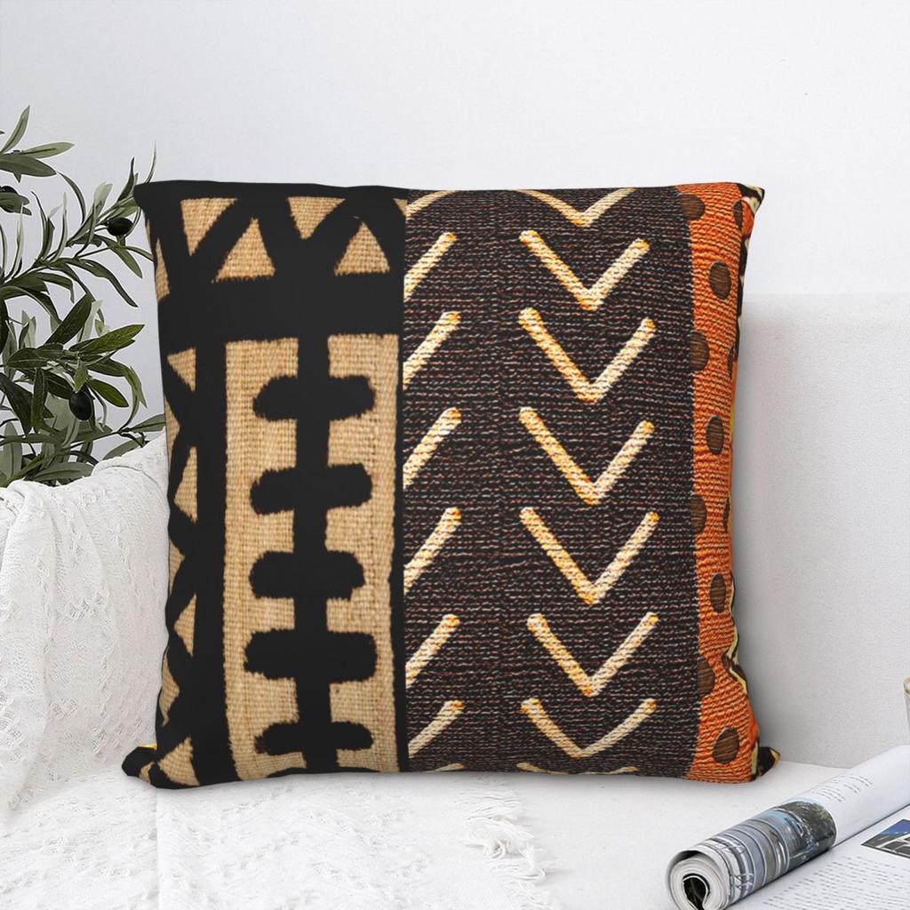 African Mud Cloth Pillowcase Printed Polyester Cushion Cover Decorative Ancient Pillow Case Cover Home Drop Shipping 40X40cm