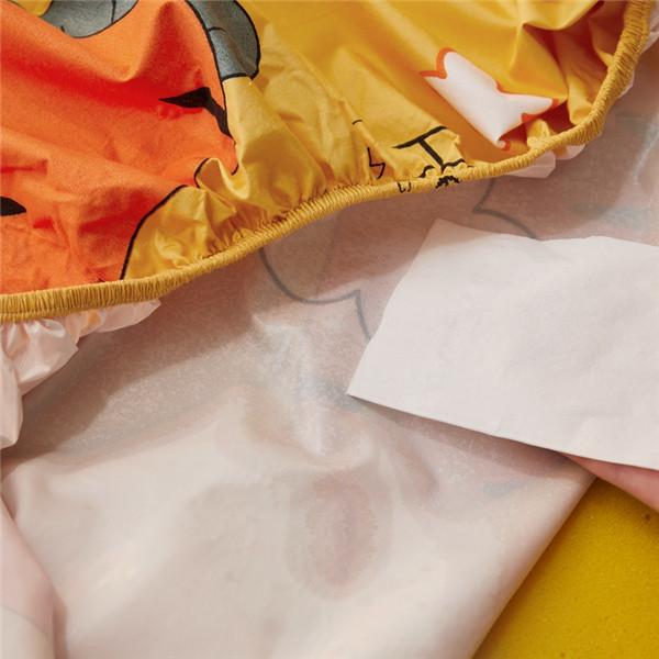 100% impermeabil, imprimat cu desene animate, cearșaf de pat, lenjerie de pat, acoperă saltea patru colțuri cu bandă elastică (FĂRĂ fată de pernă)