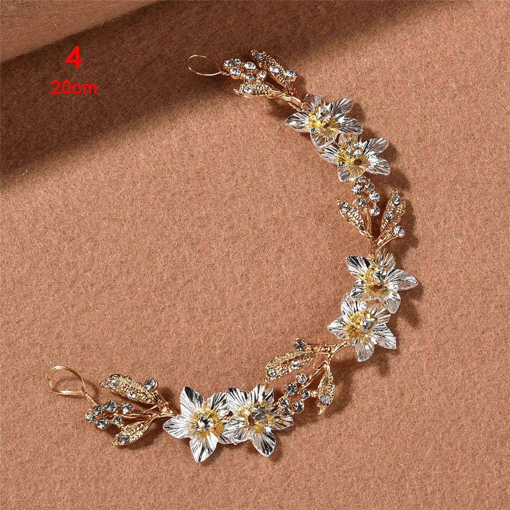 Girls Decoration Rhinestone Handmade Hair Pins Crystal Headband Bridal Hairpin Tiara Jewelry