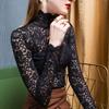 Women's Fall and Winter Long-sleeved Solid Color Bottoming Shirt Slim High-neck Thickened Tops