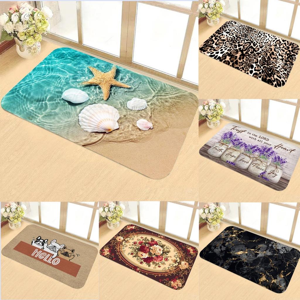Printed Rug Doormat for Bedrooms Front Door Non-slip Stain-resistant Suitable for Various Home Settings