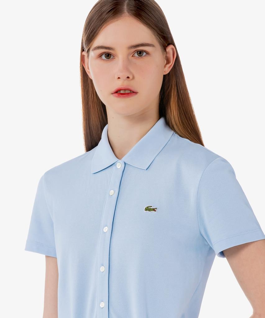 Lacoste Women'S Mini Pique Short Sleeve Jumpsuit Ef1823-56G Hba