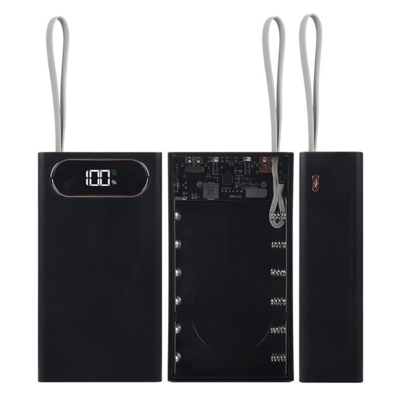 Mobiele Voeding Batterijhouder voor 12 18650 Batterijen Veercontact Overladen Overontladen Kortsluitbeveiligingen
