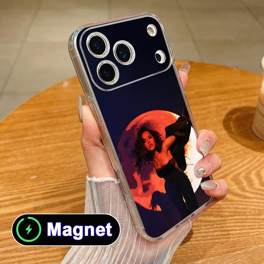 Coque de téléphone portable Magsafe Fashion Becky G en TPU transparent pour iPhone 17 16 15 14 13 12 11 Air Pro Max Plus Mini Housse Colorée