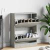 Vidaxl Shoe Cabinet, Concrete Grey, 63X24X81 Cm