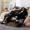 Couvertures Douces HD Étoile Johnny Depp Impression 3D, Couverture Jetée pour Garder au Chaud Couverture Confortable pour Pique-nique Lits Canapé Maison Chambre à Coucher Cadeau