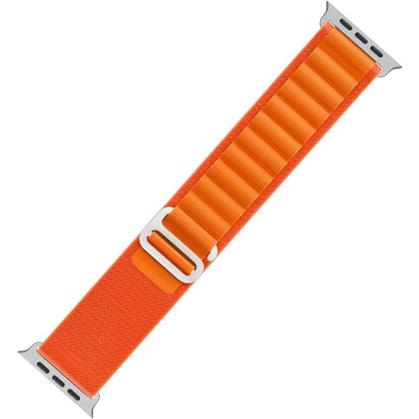 Nylon Strap for Apple Watch 1/2/3/4/5/6/7/8/9/10/11/SE Ultra 1/2/3 42/44/45/46/49mm, Orange