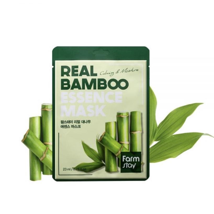 FARM STAY Äkta Bambu Essensmask 23 ml (3 Alternativ)