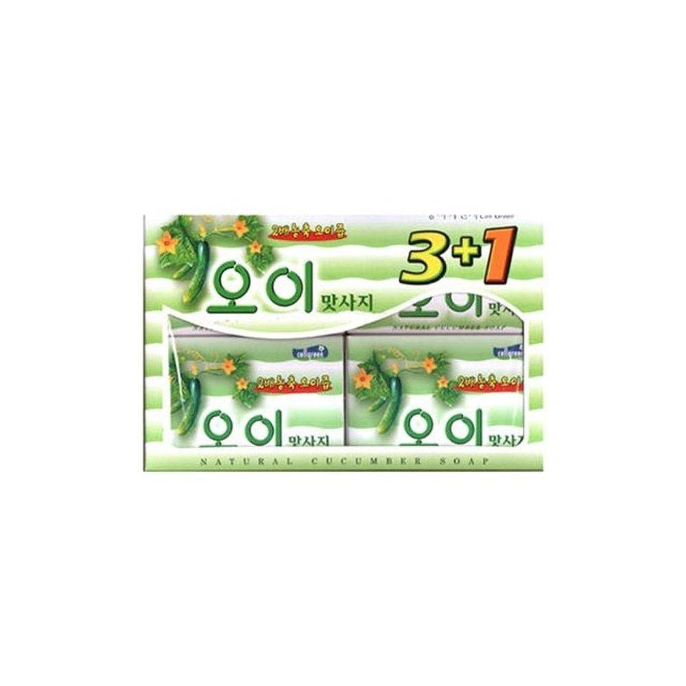 Cellgreen Cucumber Massage Soap 100g 4 Packs