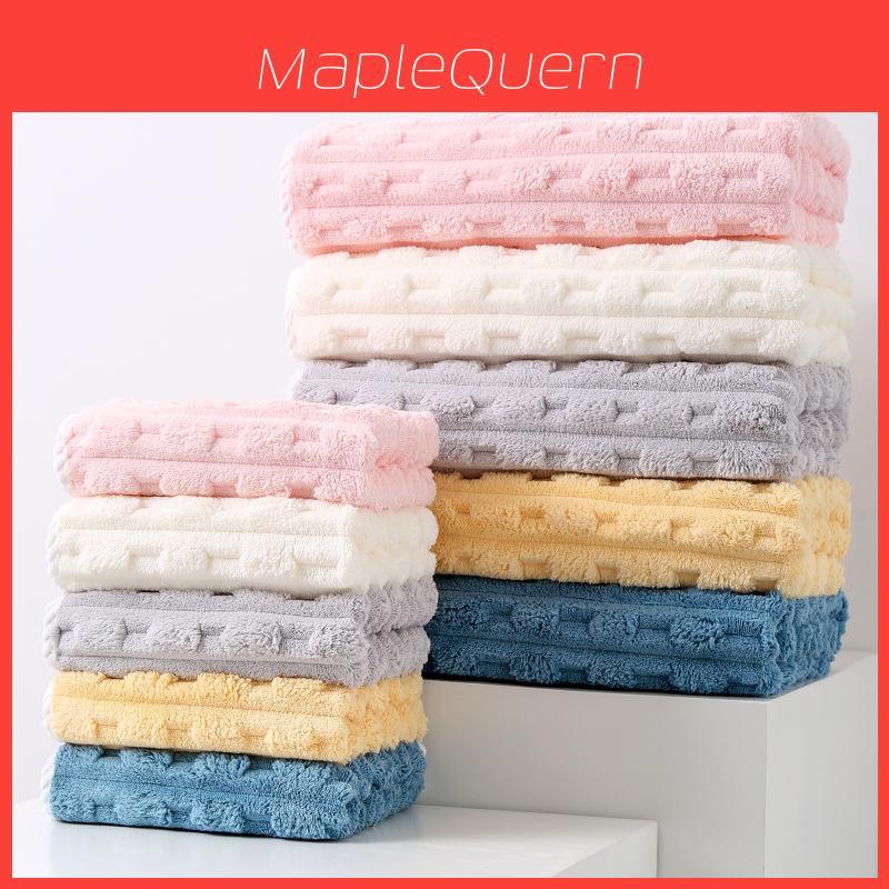 Microfiber Face Towel With Thick Coral Fleece For Soft Absorption And Home Use