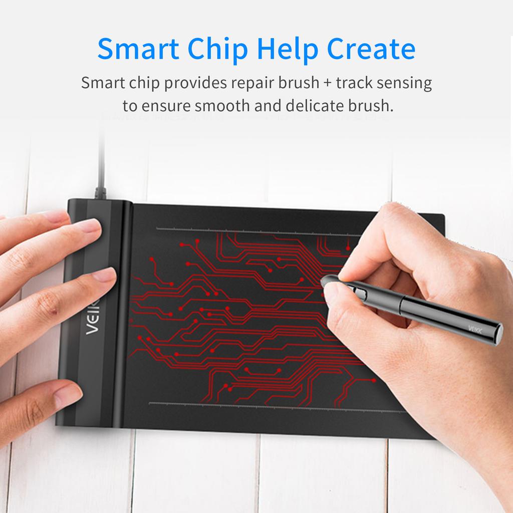 Graphics Dra G Tablet 6 X 4 Inch Active Area 8192 S Pressure Art Graphics Tablet with 8 Pen Nibs for Painting Designing