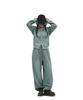 Defgarments Pig Brushed Hood Zipup [Khaki]