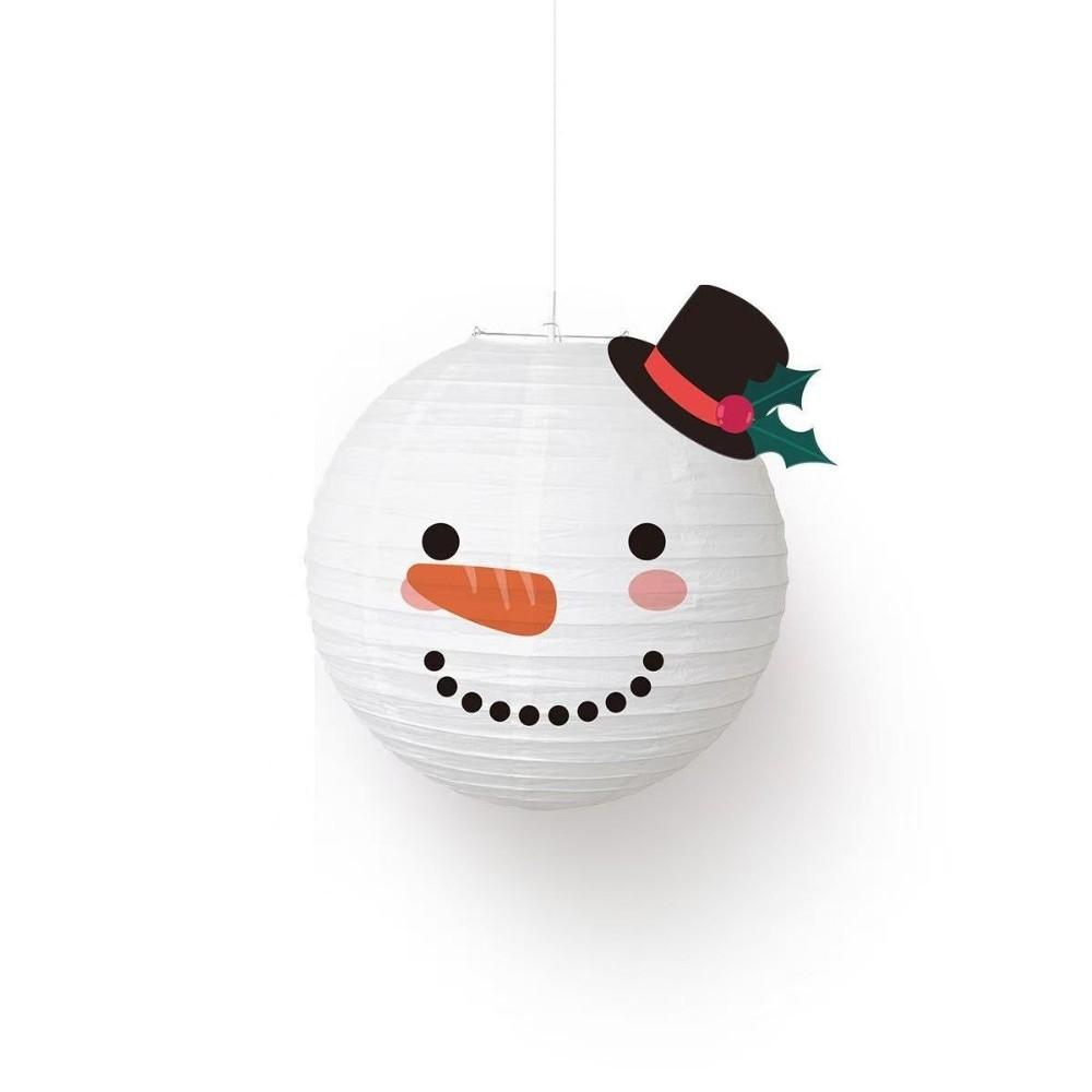 Xmas Decoration Christmas Paper Lantern DIY Festival Lanterns Folding Lantern Ball  Party Supplies