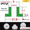 Step T-Shaped Nylon Insulating Bushing Washer, M3-M35 Thread Protection Spacer
