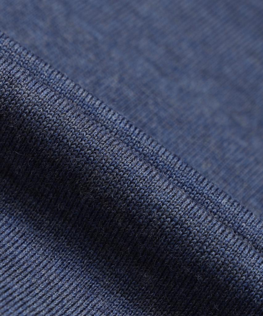 BROOKS BROTHERS Merino Wool Logo Polo Sweater (Indigo) (Bbwtmnf301)