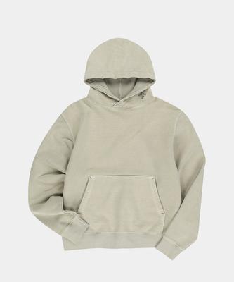 Neck Logo Garment Dyed Hoodie [Beige]
