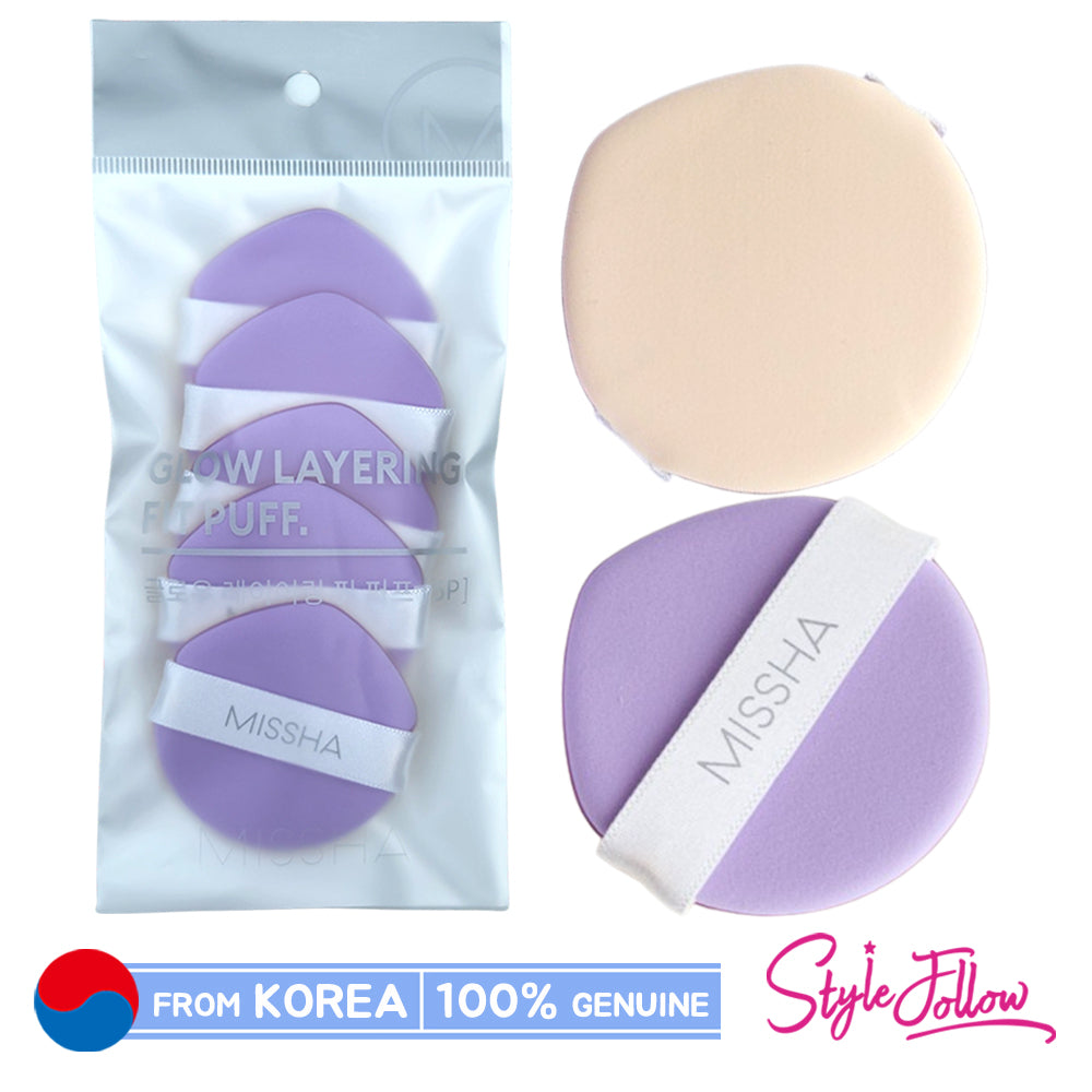 MISSHA Glow Layering Fit Puff (1 Pack / 5ea Puff)
