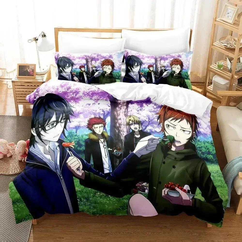 K Project Mikoto Suoh No Blood! No Bone! No Ash! Printed Bed Set Duvet Cover Pillowcase Bedding Set Bed Linen Sheet Quilt Cover