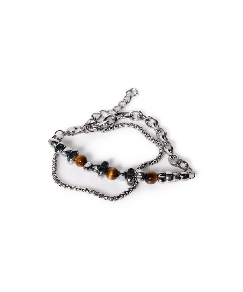 Dwse Shine Pebble Bracelet (Brown)
