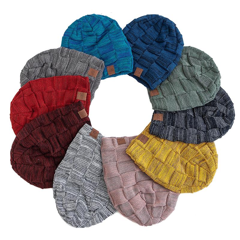 Winter Women'S Knitted Beanie Hat, Warm Fleece Lined Plus Size Fashion Sports Pullover Cap,One Size Fits Most, Casual Daily Wear