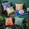 Husă de pernă din catifea cu ciucuri retro de lux, pernă decorativă, artă, casă, canapea, scaun la nivel înalt