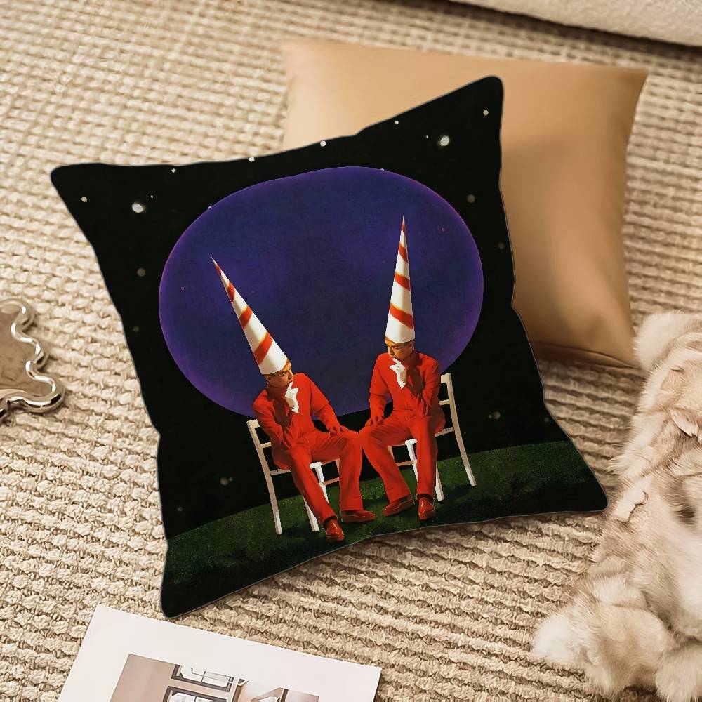 Housse de coussin Musique P-Pet Shop Boys Housse de coussin Anti-acariens Fermeture éclair invisible Canapé Lit