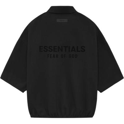 3/4 Sleeve Polo Black Men Tops 192SU244400F