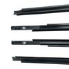 4 Stück Fensterdichtung für Toyota Yaris Schrägheck 2006-2013 (4 Türen) Vorne Hinten Außenseite Glas Gummidichtleisten Schwarz