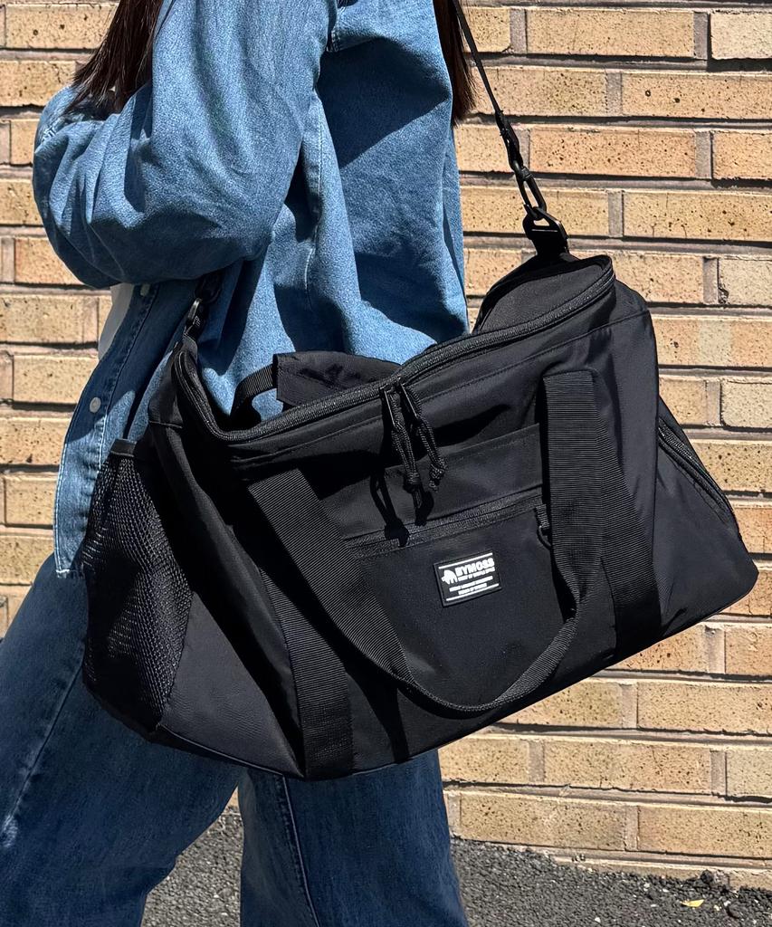 Bymoss Ripstop Travel Duffle Bag - Black