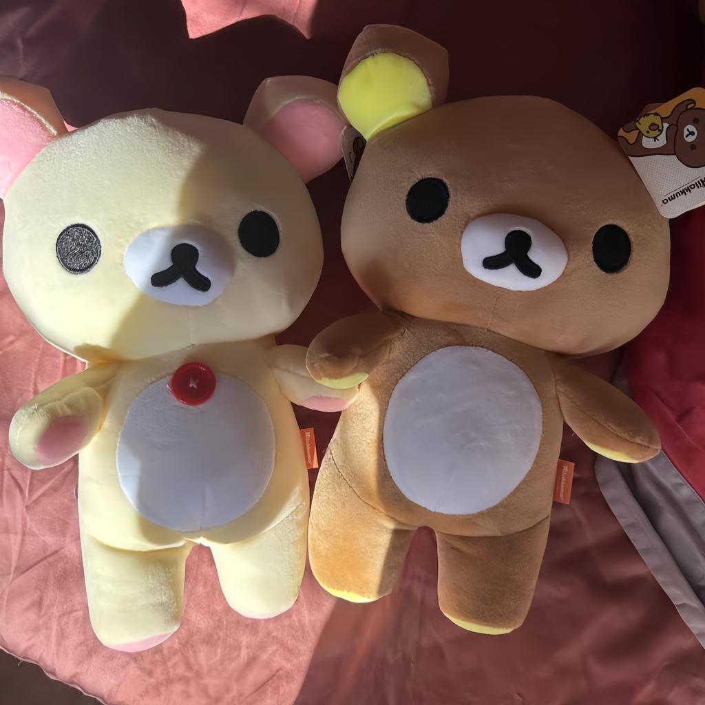 Adorable White Rilakkuma Plush Toys Teddy Bear Soft Animal Sofa Pillows Room Decorations Birthday Present For Children Xmas Gift