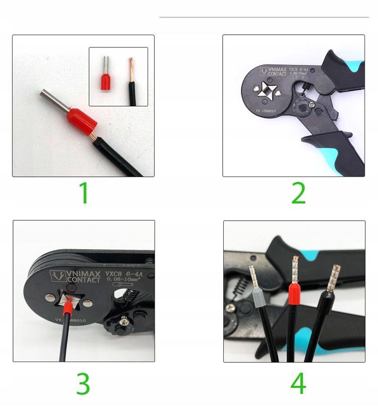 Crimping Tool For Ferrules + 1200 Insulated Ferrules