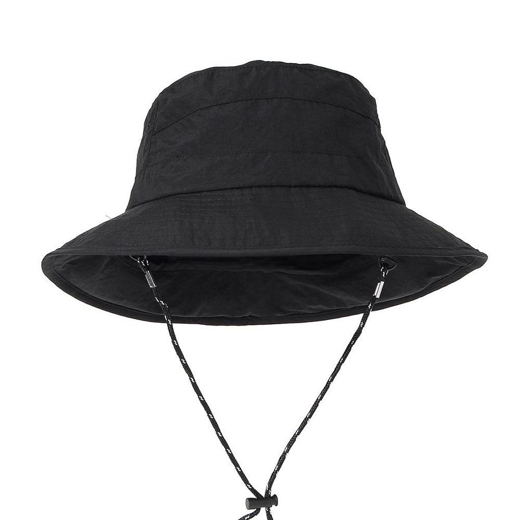 Sombrero Plegable para Senderismo (Negro) Sombrero de pescador con protección UV