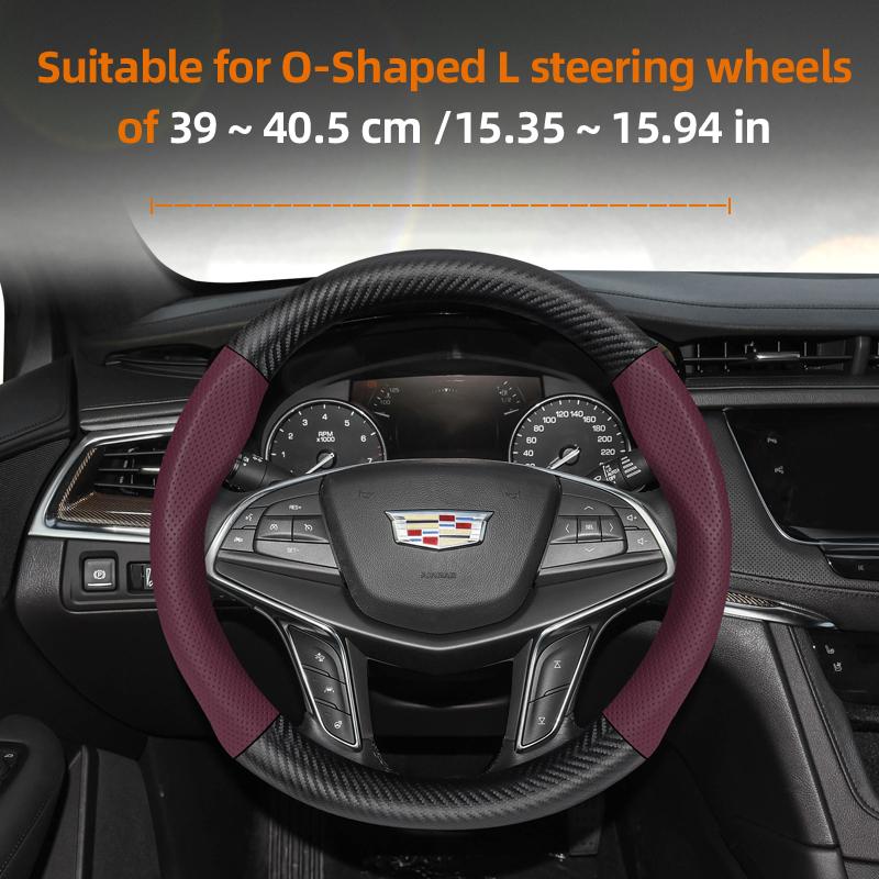 Applicable to Cadillac steering wheel covers: Ct4 Ct5 Xt5 Xt4 Xt6 Escalade Srx Xts Ct6 Lyriq steering wheel cover accessories. vcfbt88