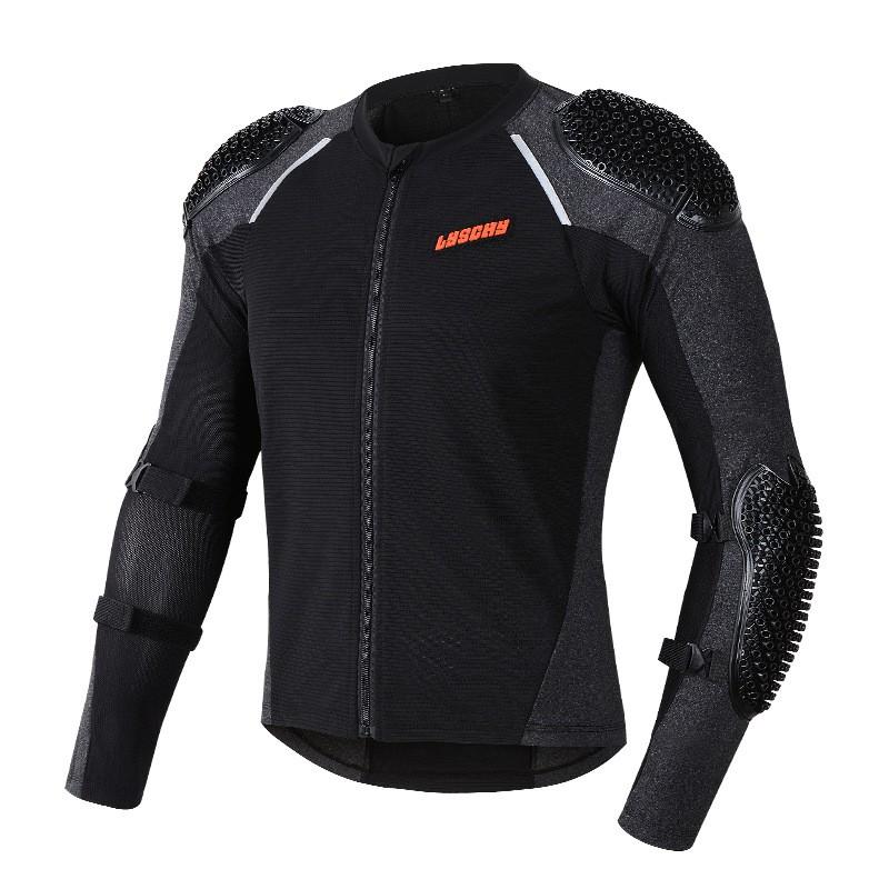 Motorcycle Riding Jacket With Integrated Armor Protection Breathable Mesh Long Sleeve Adult Riders
