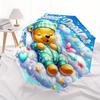 Parapluie Automatique à Ouverture et Fermeture Winnie l'Ourson 8 Baleines Coupe-vent Pliable Portable, Convient pour les Sorties Décontractées et d'Affaires, pour G