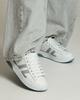 Zapatillas de mujer 15514 36 piel blanco-gris