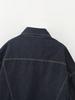 New European & American Women's Denim Lapel Jacket with Flared Pants Suit