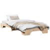 Natural Wooden Bed Frame 75 X 190 Cm Solid Pine Wood