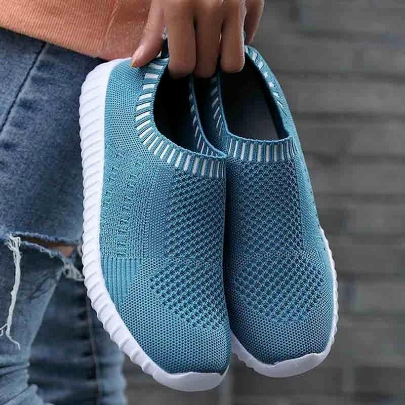 Mesh Shoes for Women Summer Breathable Sneakers Light Weight Sock Shoes Fashion Casual Trainers Plus Size 35-43