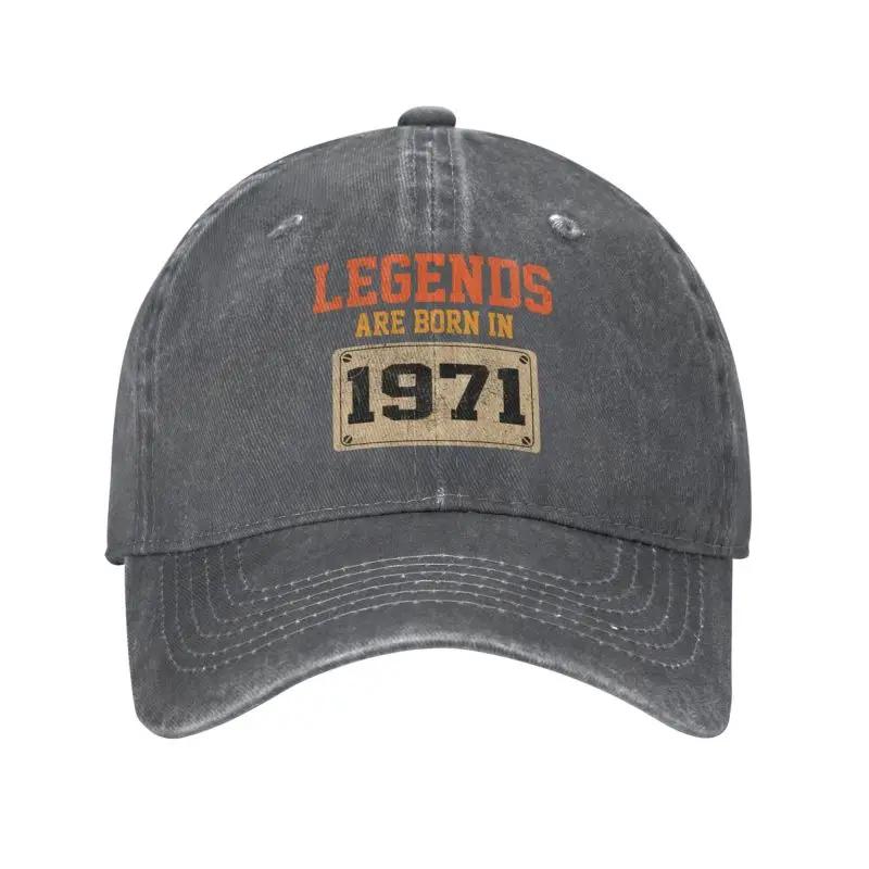 Custom Cotton Born In 1971 Birthday Baseball Cap Men Women Breathable Dad Hat Streetwear