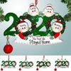 Family DIY Handwritten Name Face Mask Snowman Christmas Tree Hanging Pendant Christmas Decoration