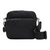 Burberry Monochrome Check Pattern Adjustable Shoulder Strap Leather Crossbody Bag Men Bags Black 80853801