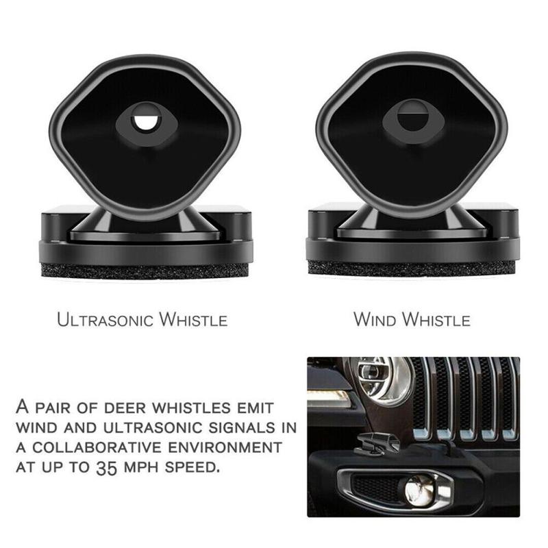 4 pièces Sifflet Ultrasonique pour Cerf de Voiture Dispositifs d'Avertissement de Cerf Sécurité Auto Répulsif pour Animaux pour Voitures