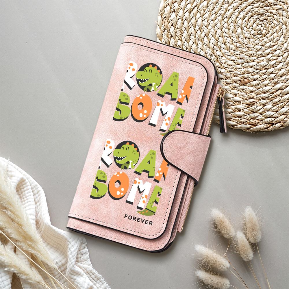 Roarsome Dinosaur Cute Wallet Fashion Long Purse Casual Card Holder
