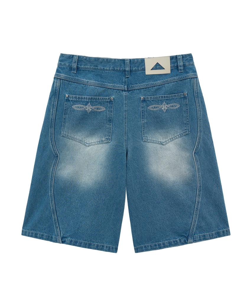 UNGIMMICK Western Denim Bermuda Shorts (Blue)