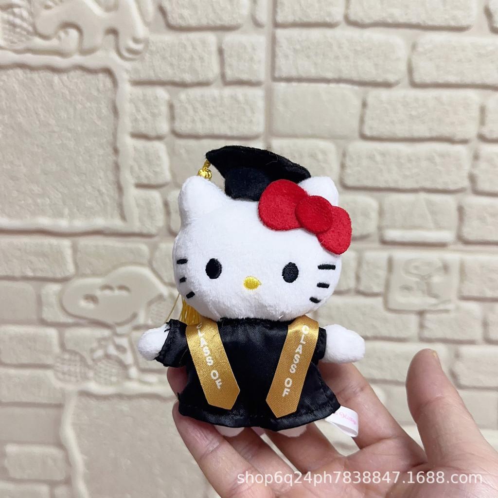 Hello Kitty Graduation Plush Toy With Soft Short Pile For Collectors And Kids