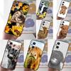 Cute Highland Cow Case For OPPO Reno 13F 13 12 F 11 8T 7 8 10 Pro OPPO Find X8 X6 Pro X3 X5 Lite Cover Fundas