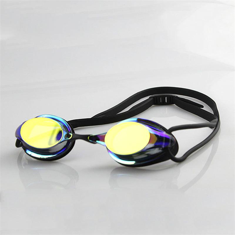 Professional Competition Swimming Goggles Plating Anti-Fog Waterproof UV Protection Silica Gel Goggles