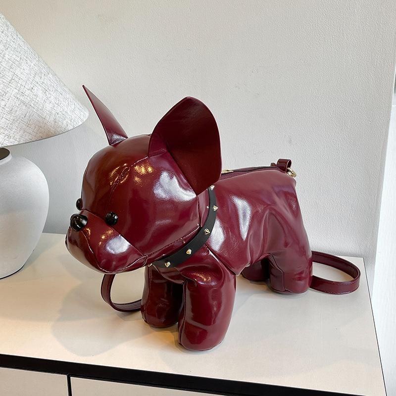 Schattige rode magische tas dames nieuwe originele persoonlijkheid pop dier tas schoudertas kleine rugzak