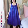Sexy Women Ice Silk Night Dress Female Summer Loose Lingerie Sleepwear